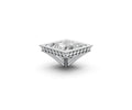Princess 4ct Centre Setting with Hidden Halo