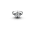 Cushion 1ct Centre Setting with Hidden Halo