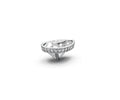Pear 3ct Centre Setting with Hidden Halo