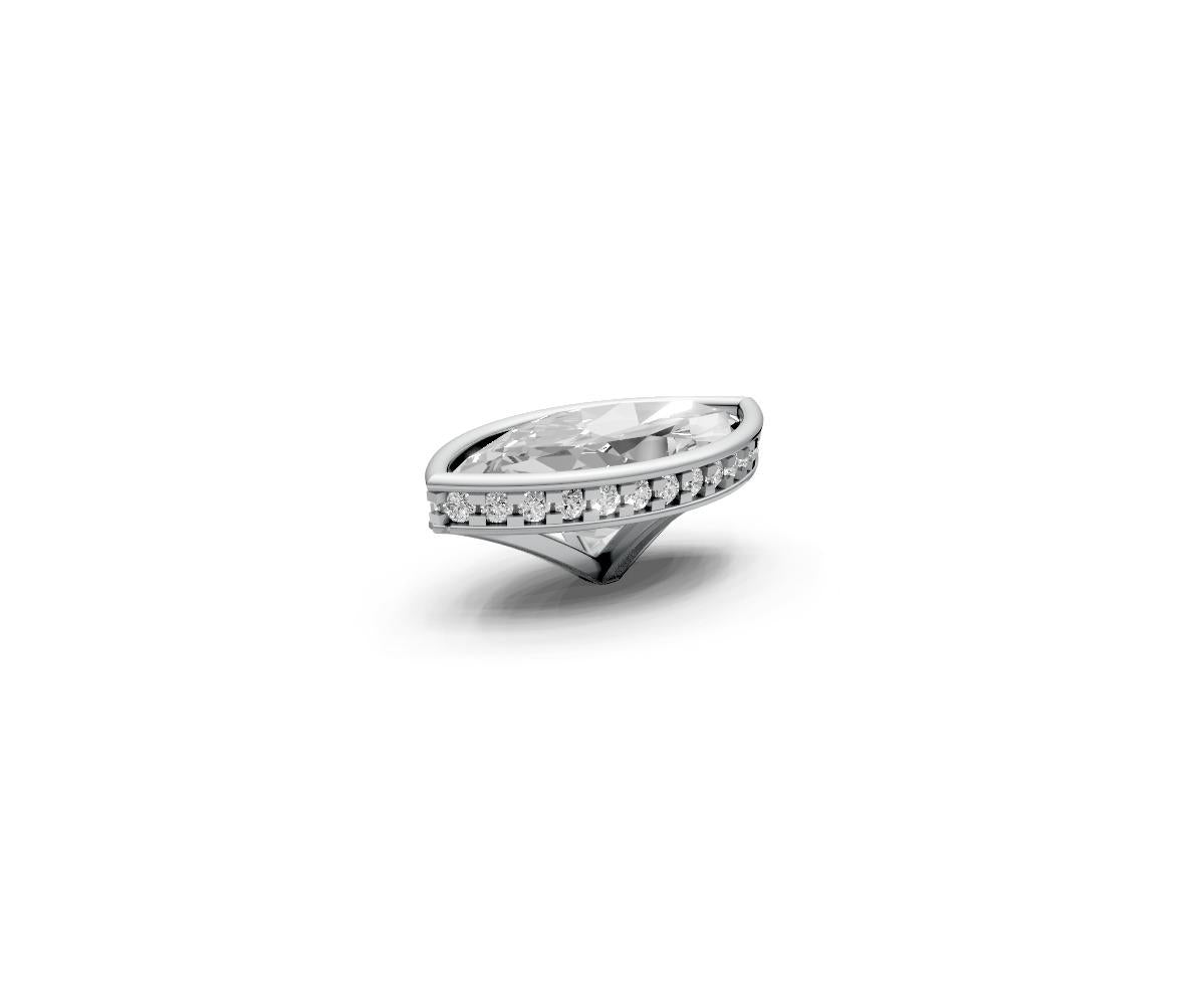 Marquise 2ct Centre Setting with Hidden Halo