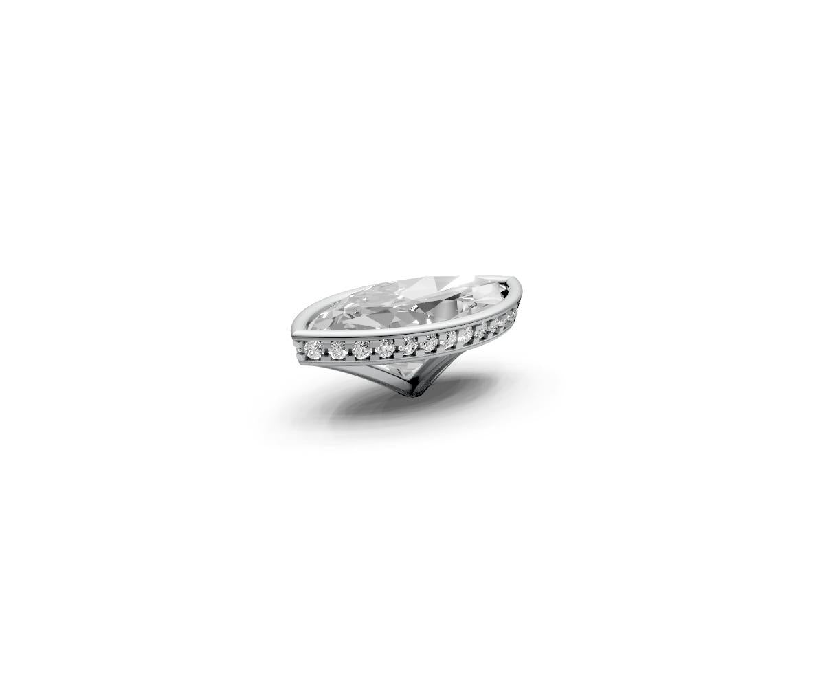 Marquise 5ct Centre Setting with Hidden Halo