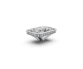 Radiant 7ct Centre Setting with Hidden Halo