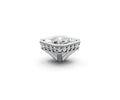 Asscher 1ct Centre Setting with Hidden Halo
