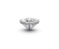 Asscher 4ct Centre Setting with Hidden Halo