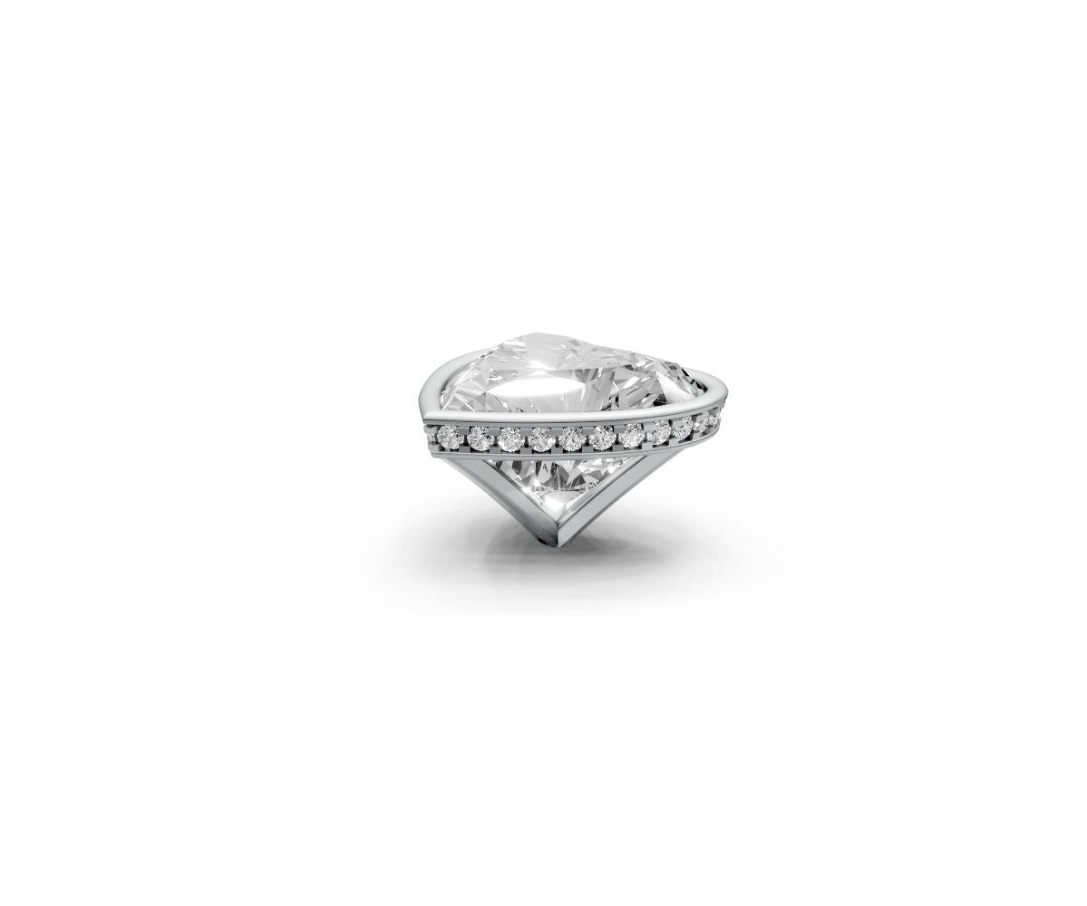Heart 7ct Centre Setting with Hidden Halo