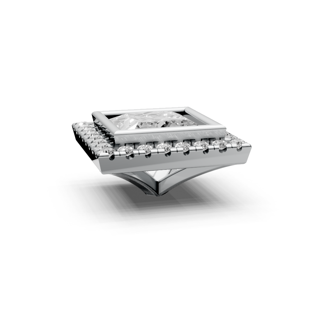 Princess 1ct Centre Setting with Halo