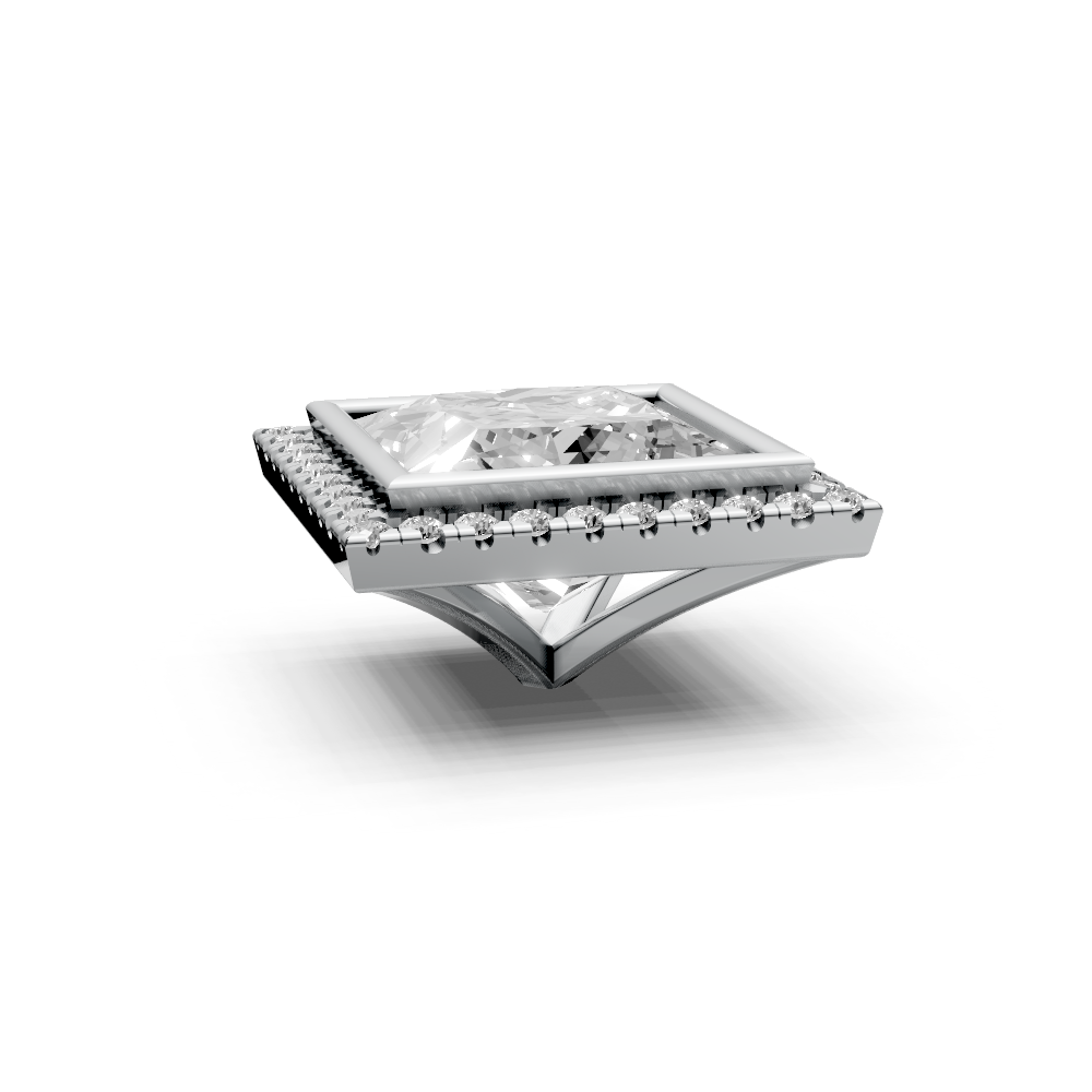 Princess 4ct Centre Setting with Halo