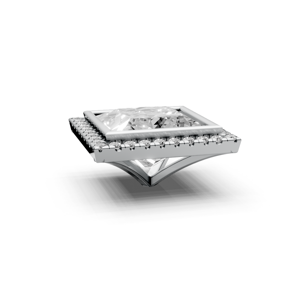 Princess 5ct Centre Setting with Halo