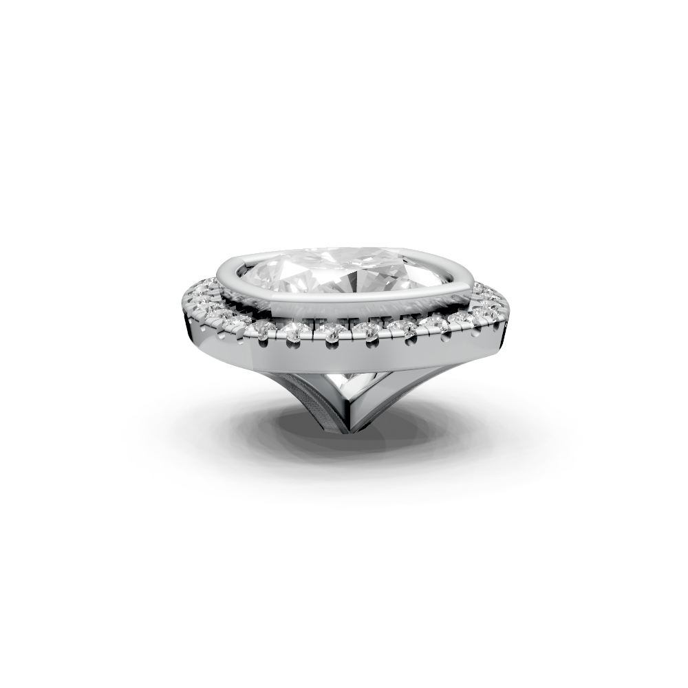 Cushion 2ct Centre Setting with Halo
