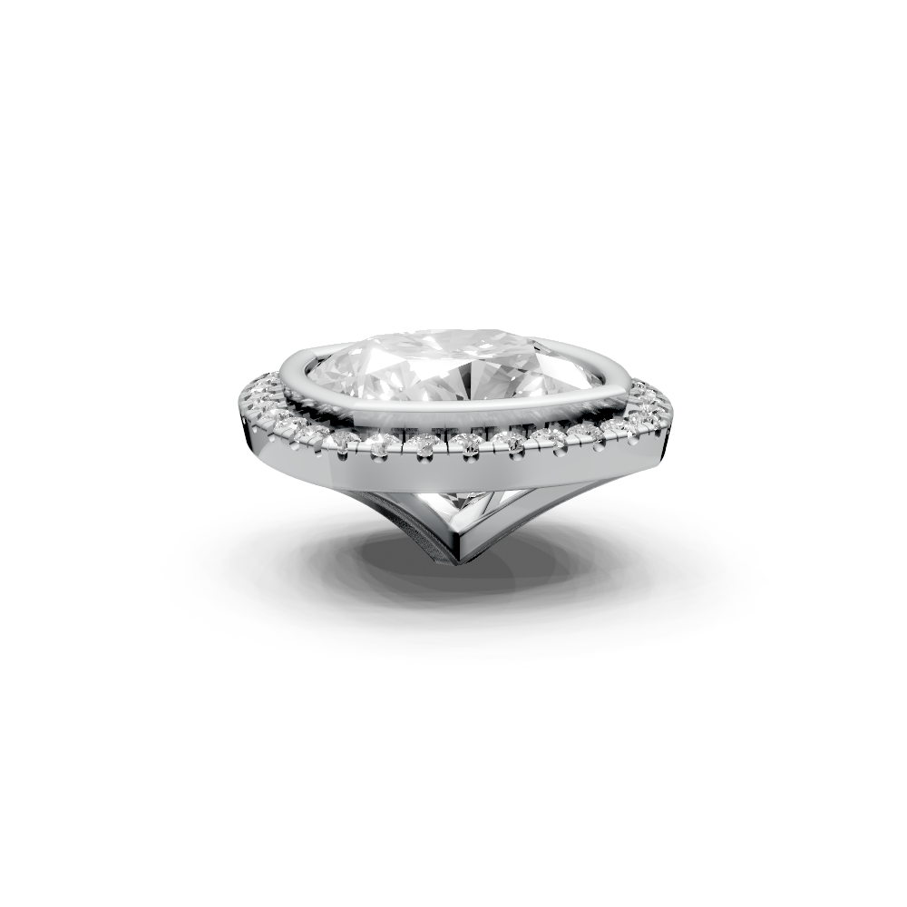 Cushion 5ct Centre Setting with Halo
