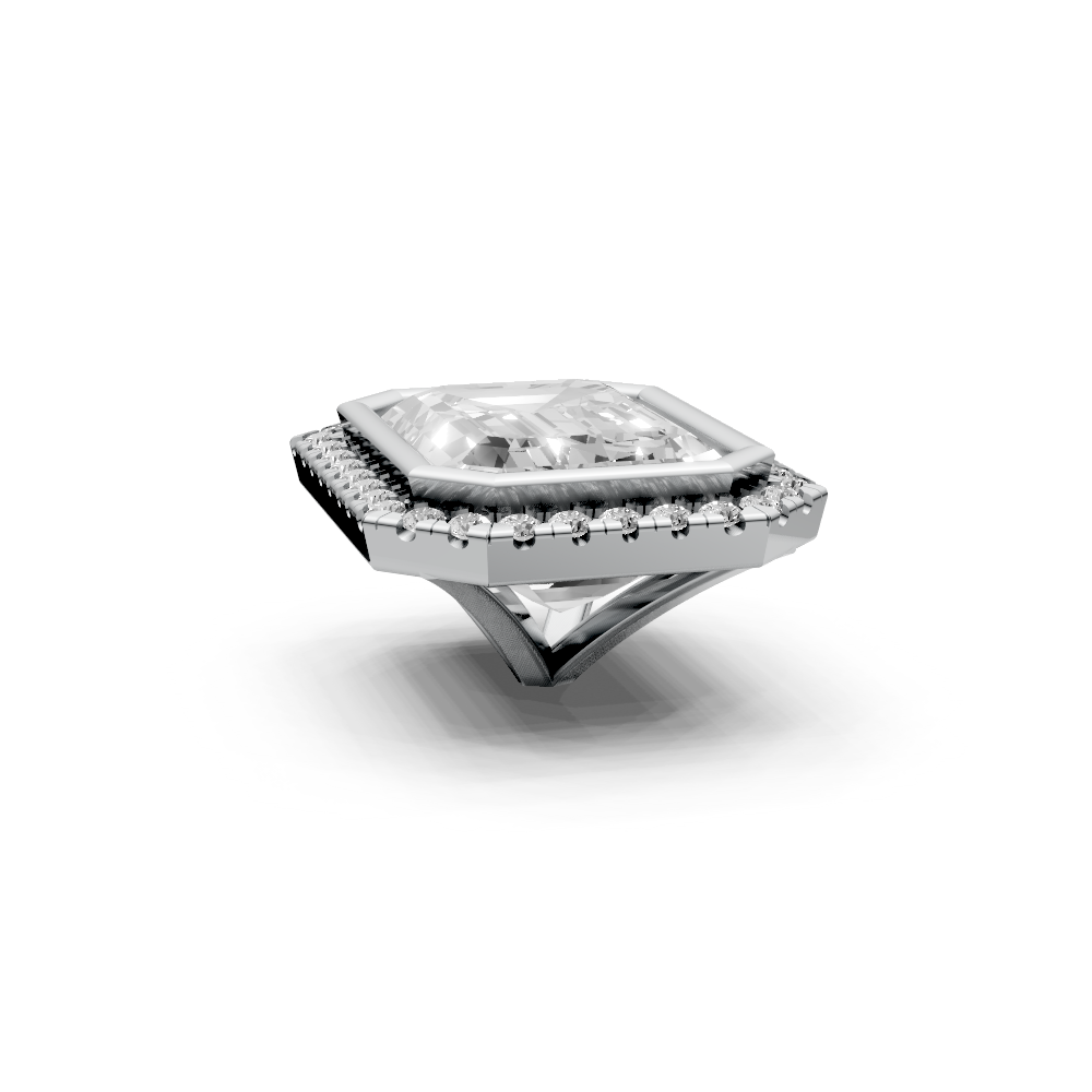 Emerald 4ct Centre Setting with Halo