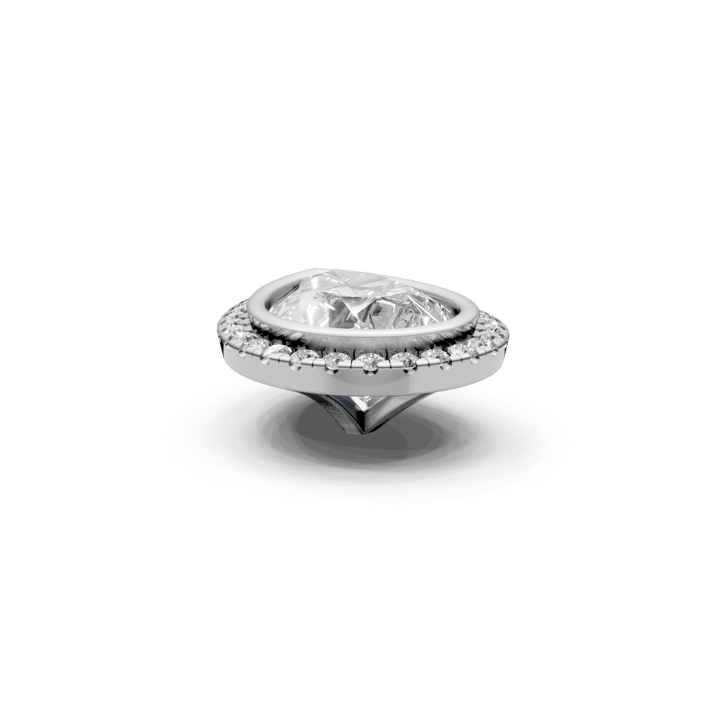 Pear 3ct Centre Setting with Halo