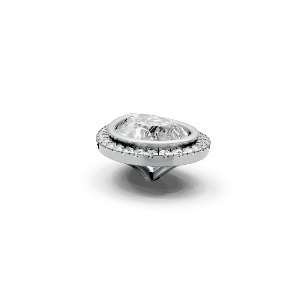 Pear 4ct Centre Setting with Halo
