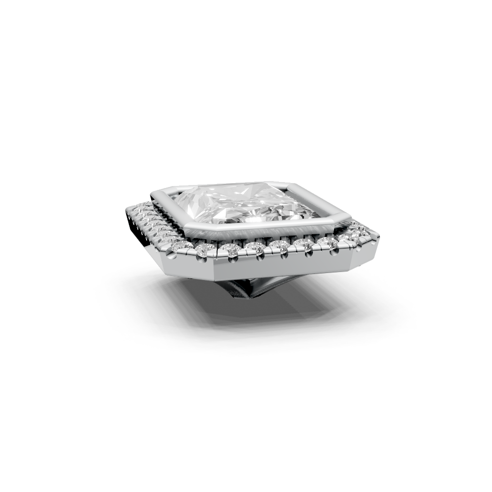 Radiant 2ct Centre Setting with Halo
