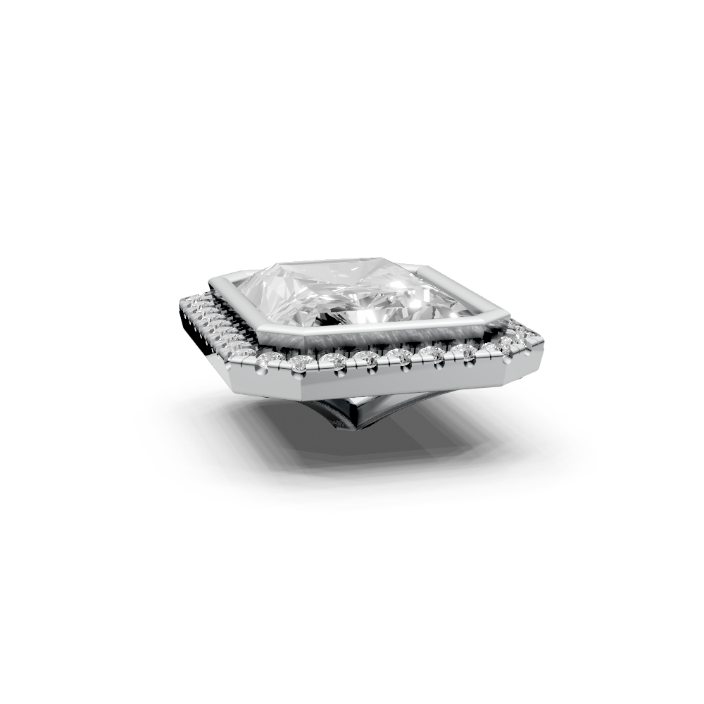 Radiant 4ct Centre Setting with Halo