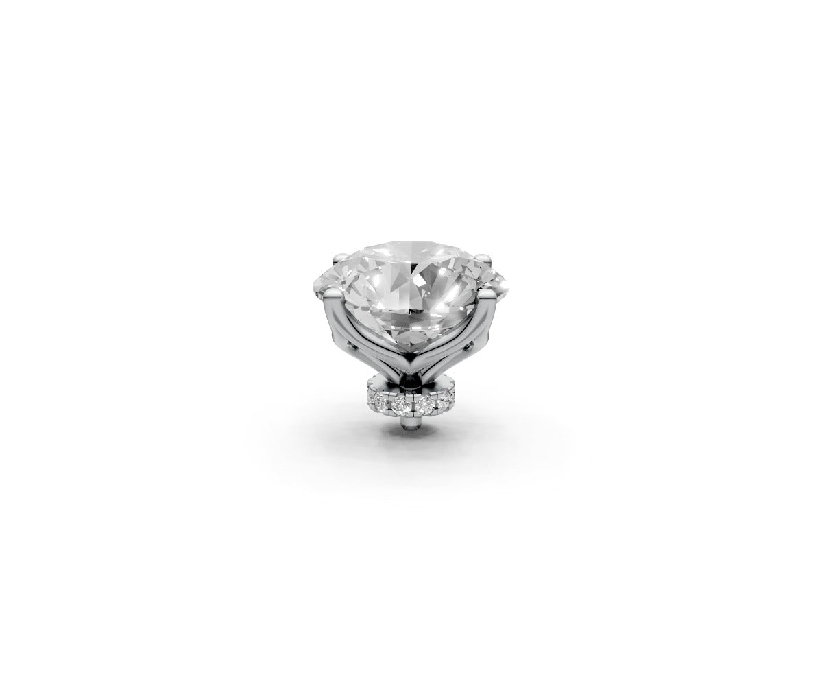 Round 4ct Centre Setting with Hidden Halo