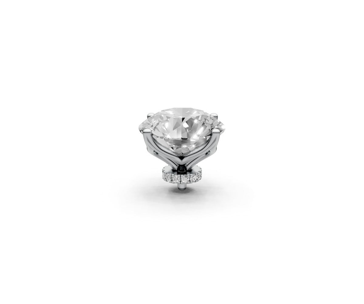 Round 7ct Centre Setting with Hidden Halo