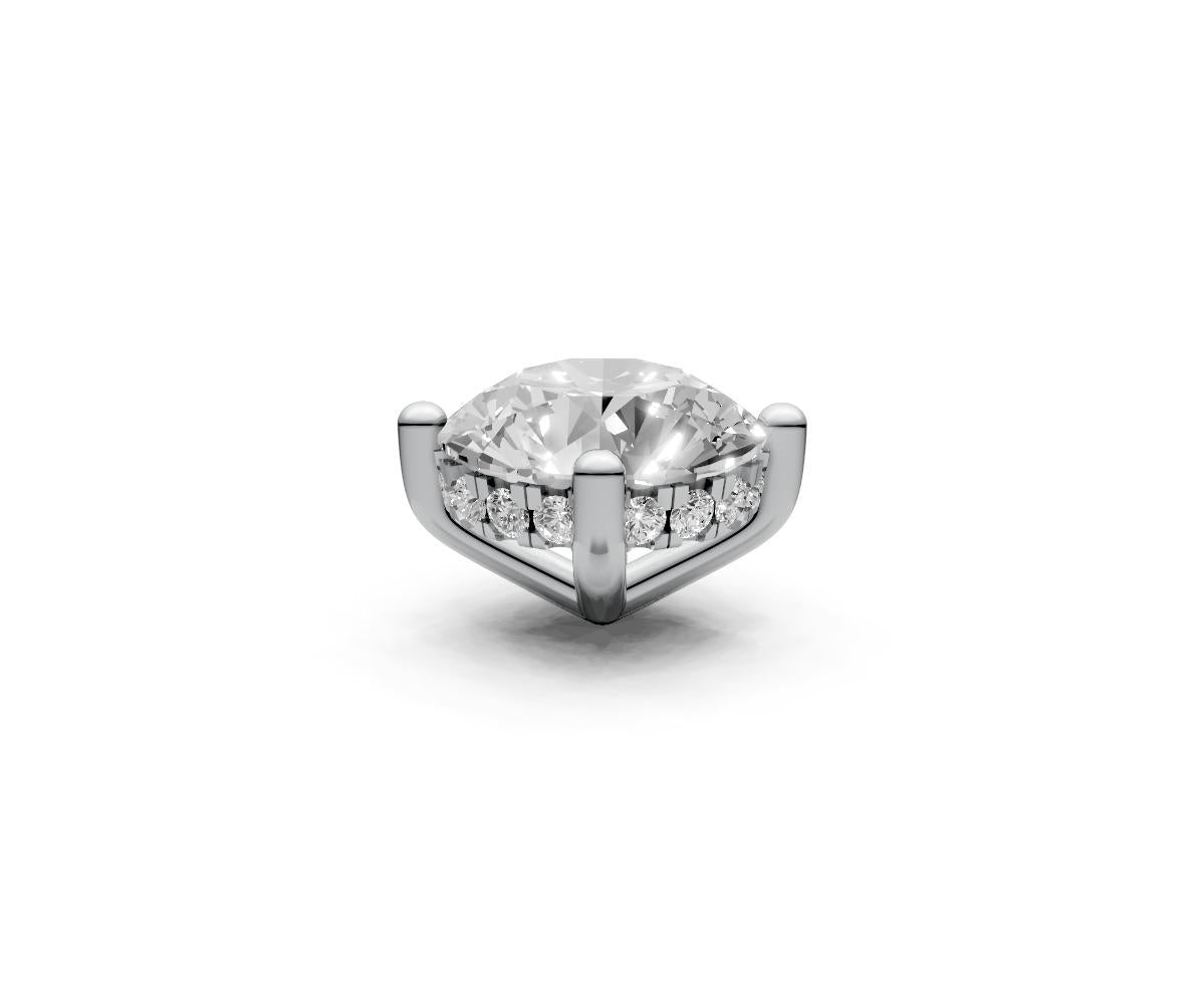 Round 1ct Centre Setting with Hidden Halo