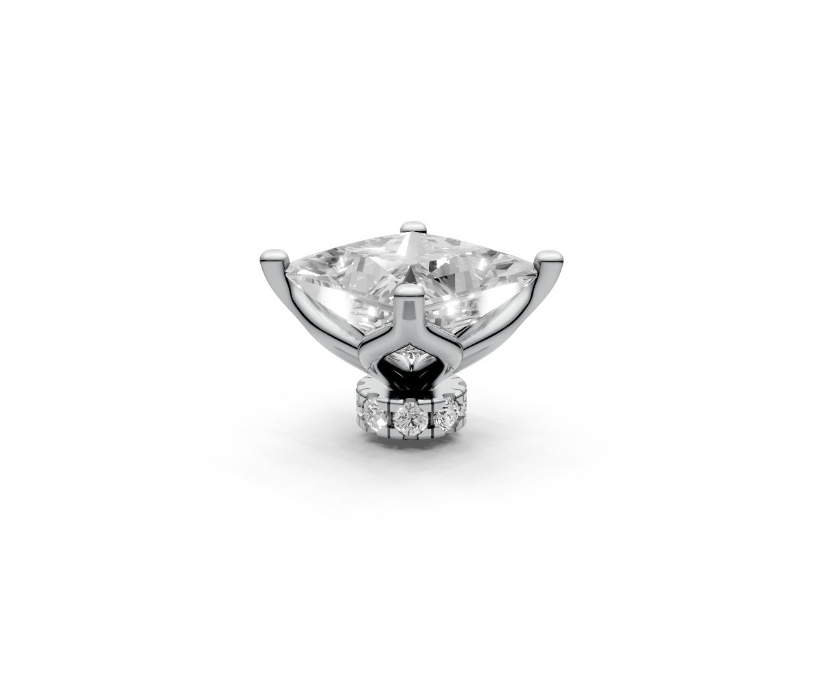Princess 1ct Centre Setting with Hidden Halo