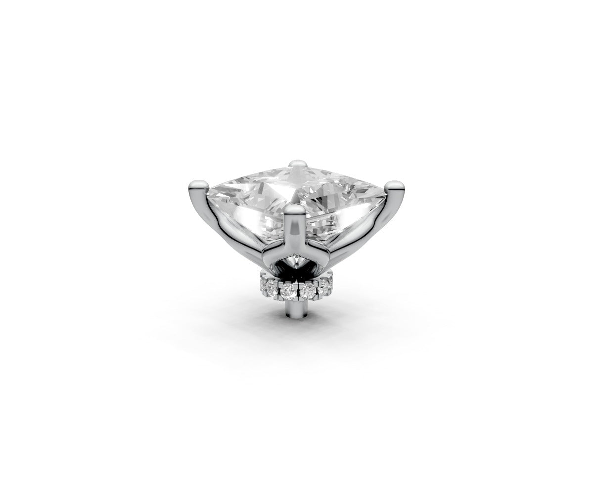 Princess 5ct Centre Setting with Hidden Halo
