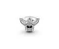 Cushion 1ct Centre Setting with Hidden Halo