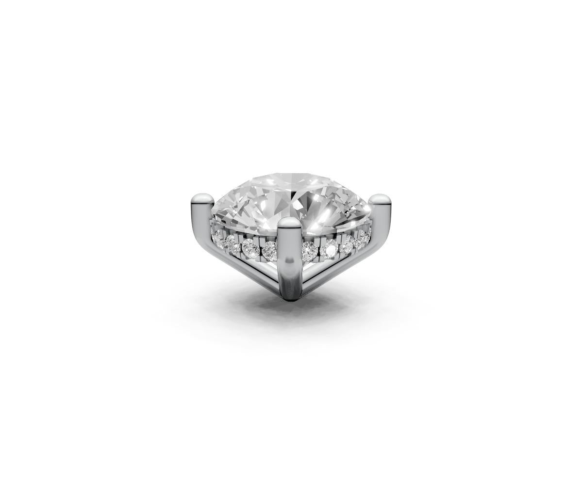 Round 2ct Centre Setting with Hidden Halo