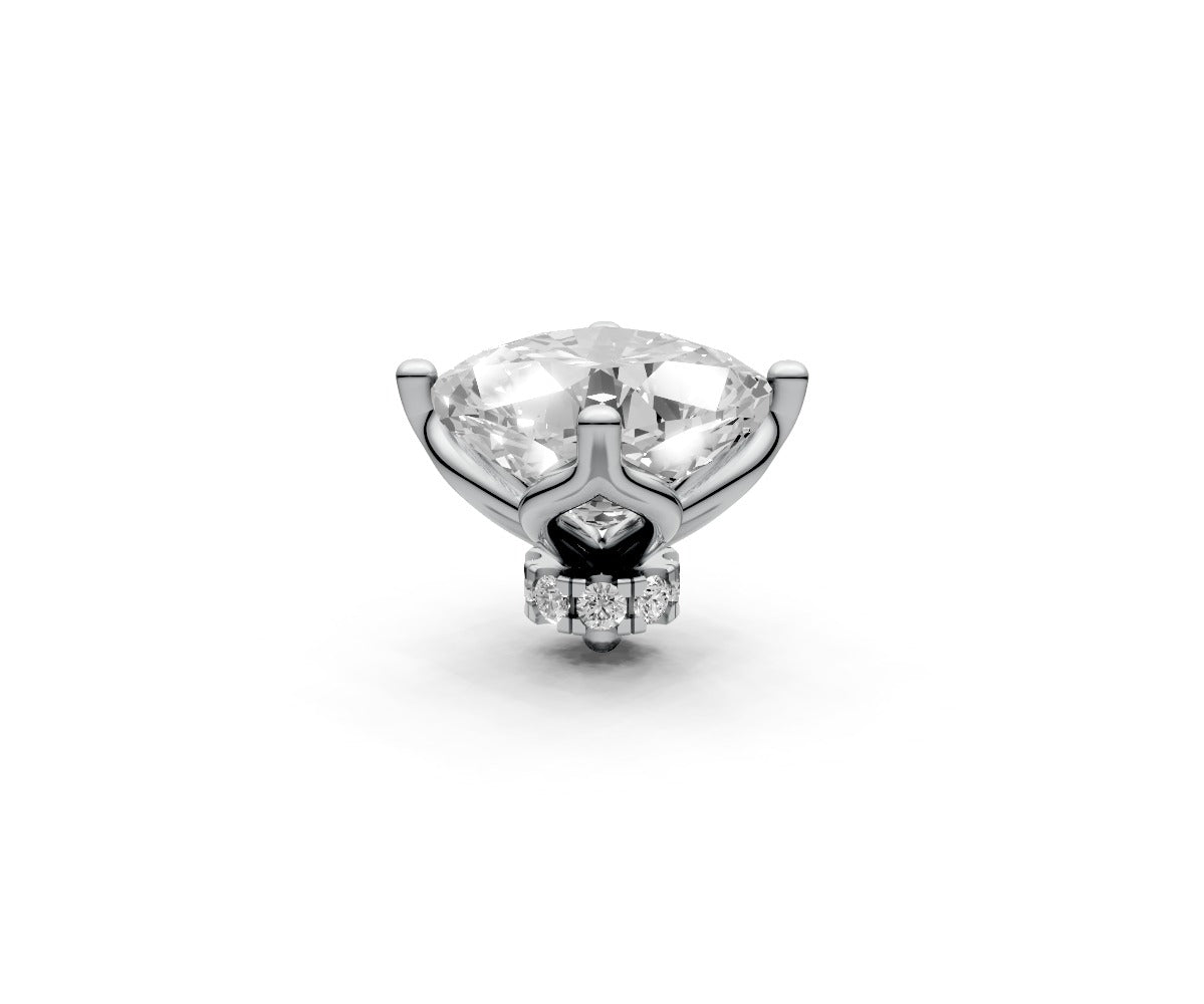 Cushion 2ct Centre Setting with Hidden Halo