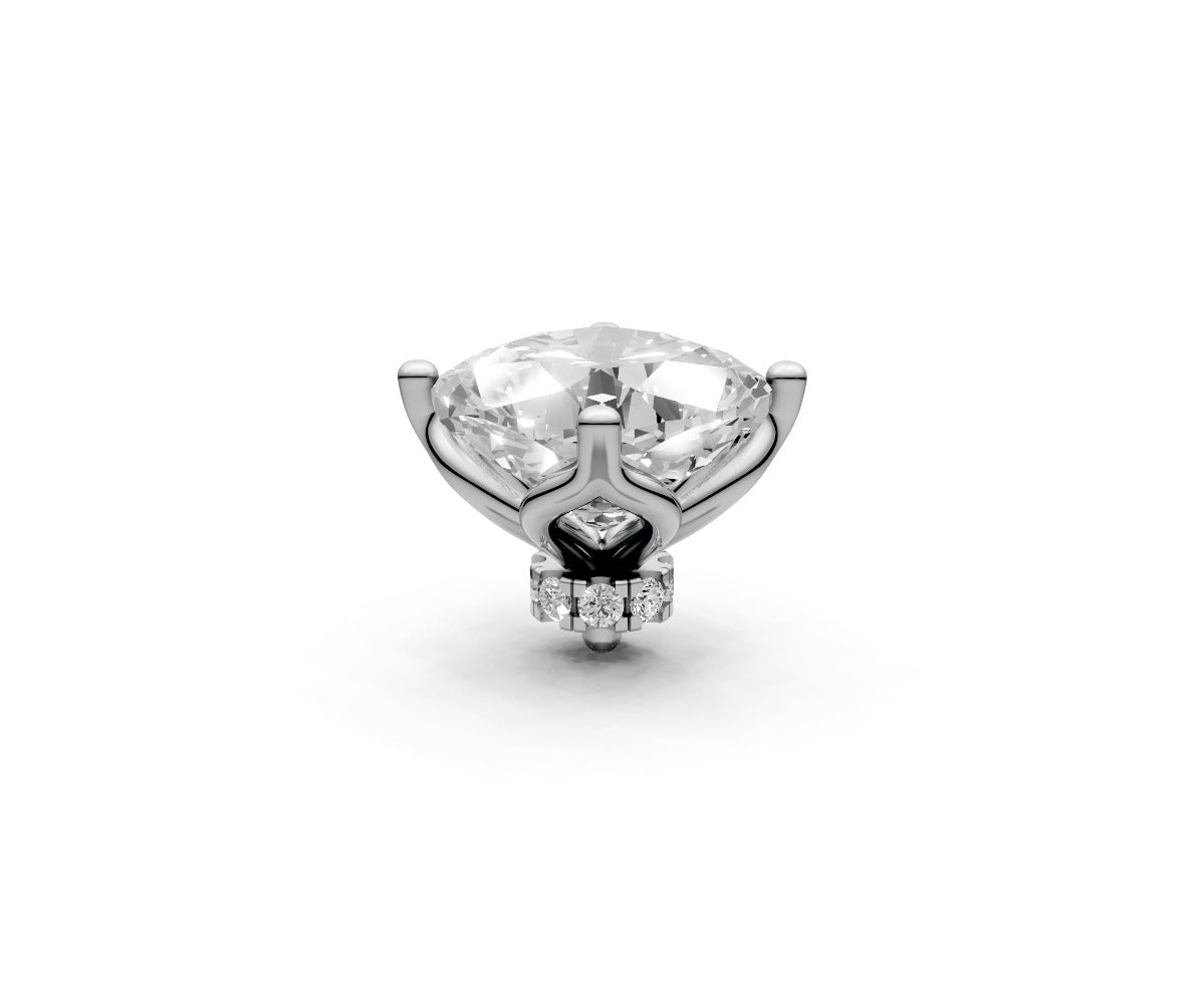 Cushion 3ct Centre Setting with Hidden Halo