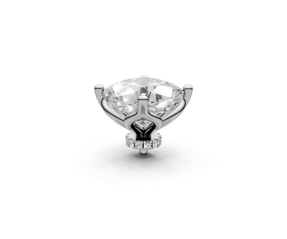 Cushion 7ct Centre Setting with Hidden Halo