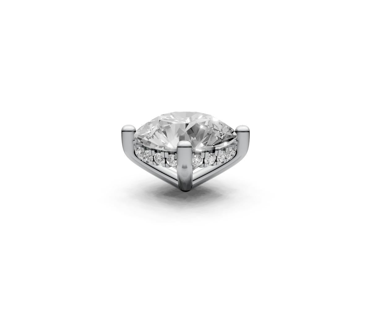 Round 3ct Centre Setting with Hidden Halo