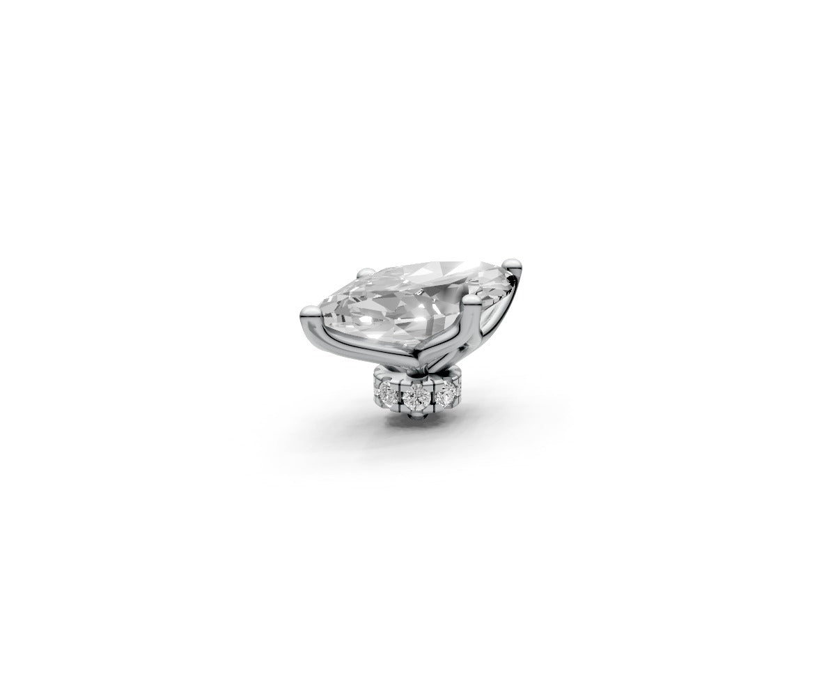 Marquise 1ct Centre Setting with Hidden Halo