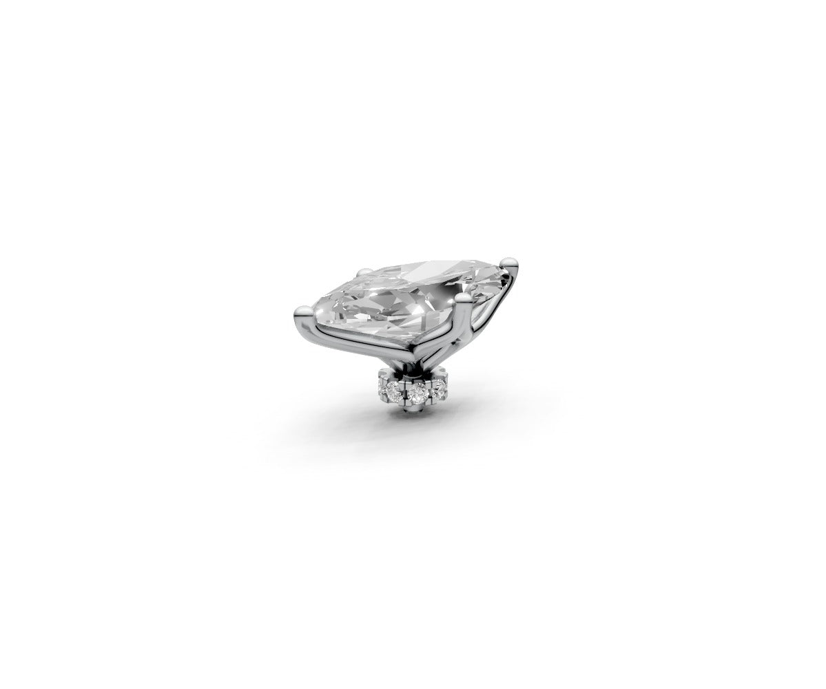 Marquise 3ct Centre Setting with Hidden Halo