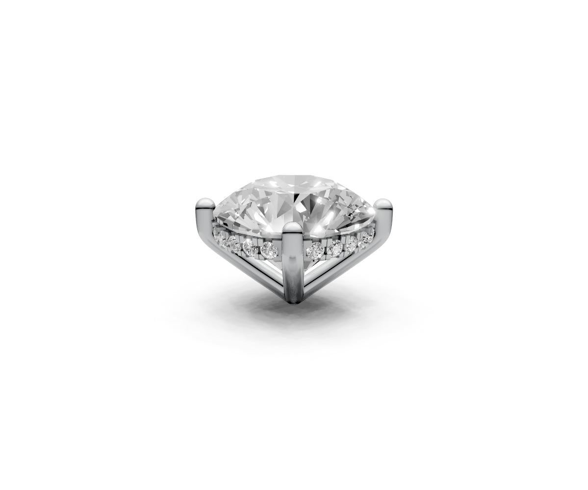 Round 4ct Centre Setting with Hidden Halo
