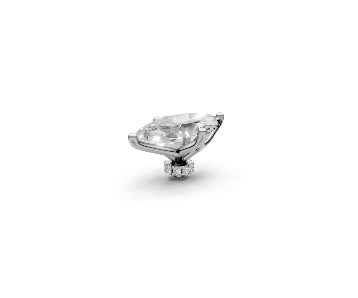 Marquise 4ct Centre Setting with Hidden Halo