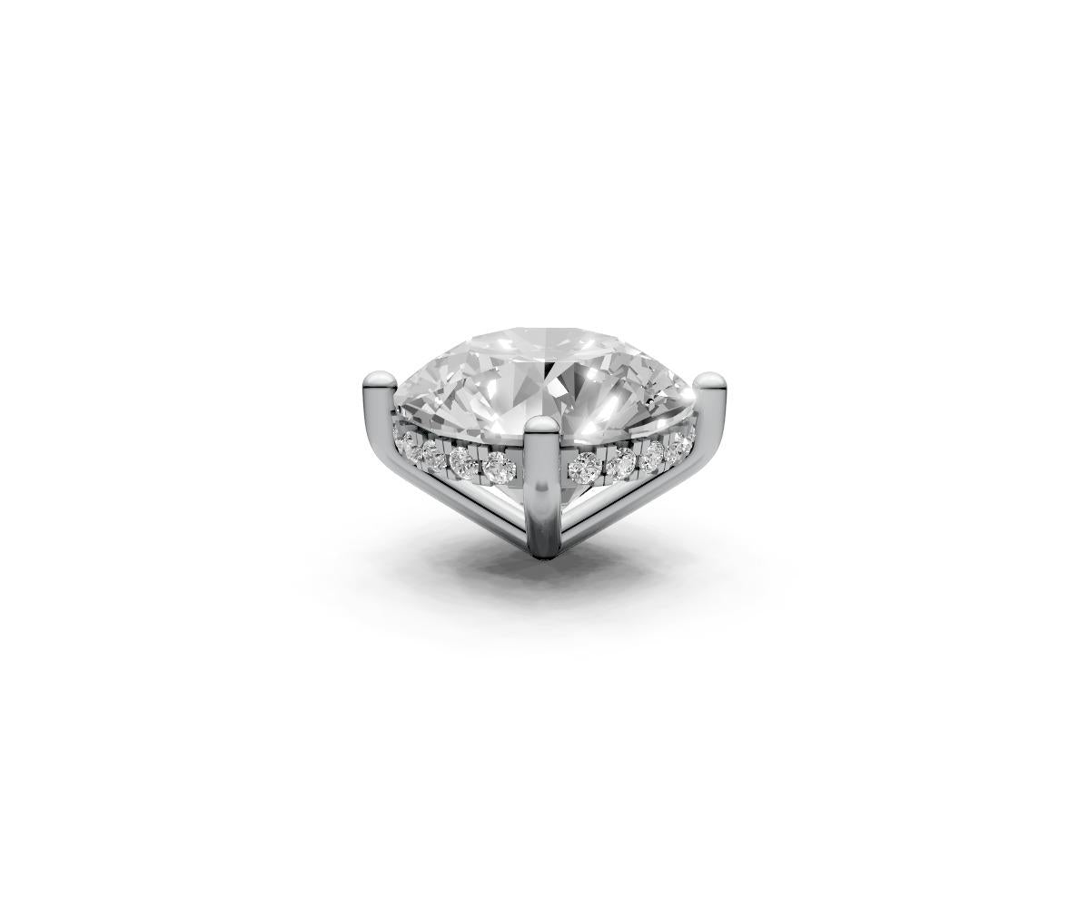 Round 5ct Centre Setting with Hidden Halo