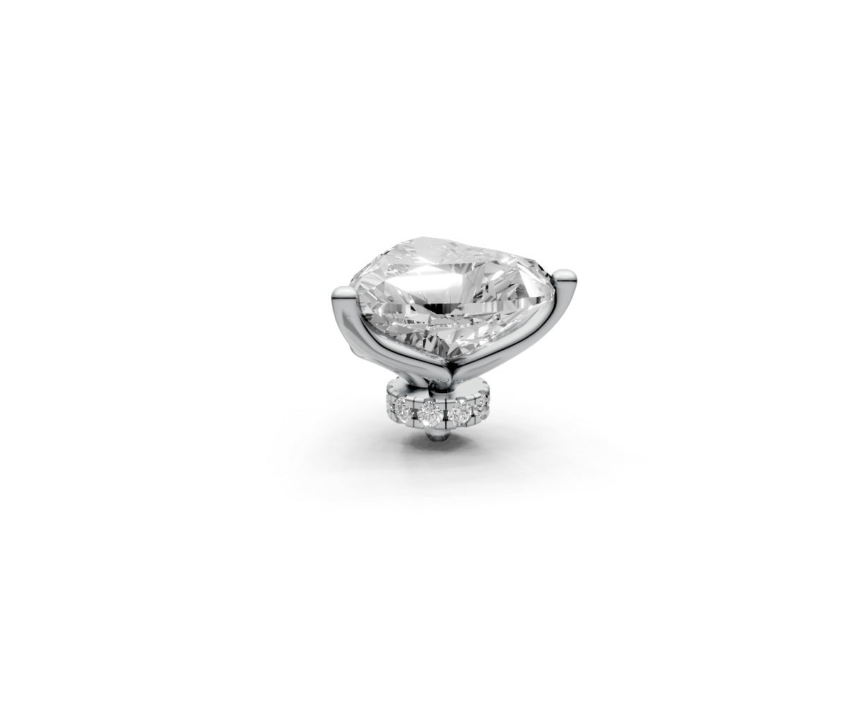 Heart 2ct Centre Setting with Hidden Halo