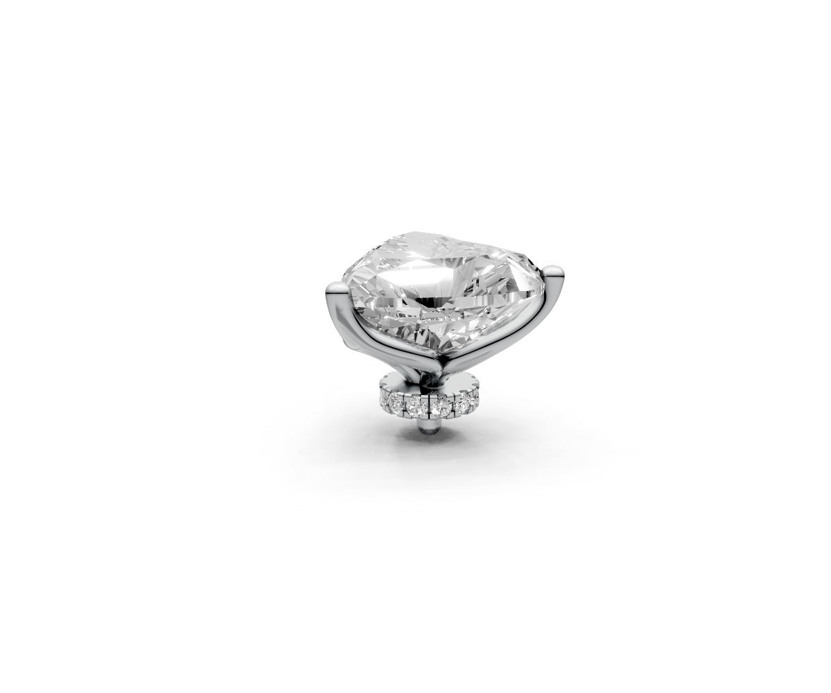 Heart 4ct Centre Setting with Hidden Halo