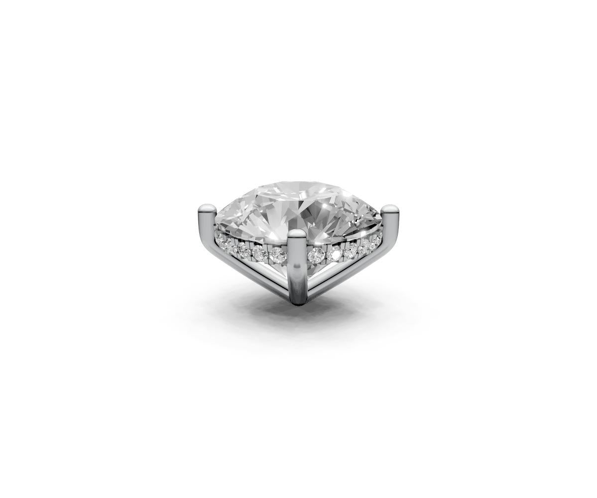 Round 7ct Centre Setting with Hidden Halo