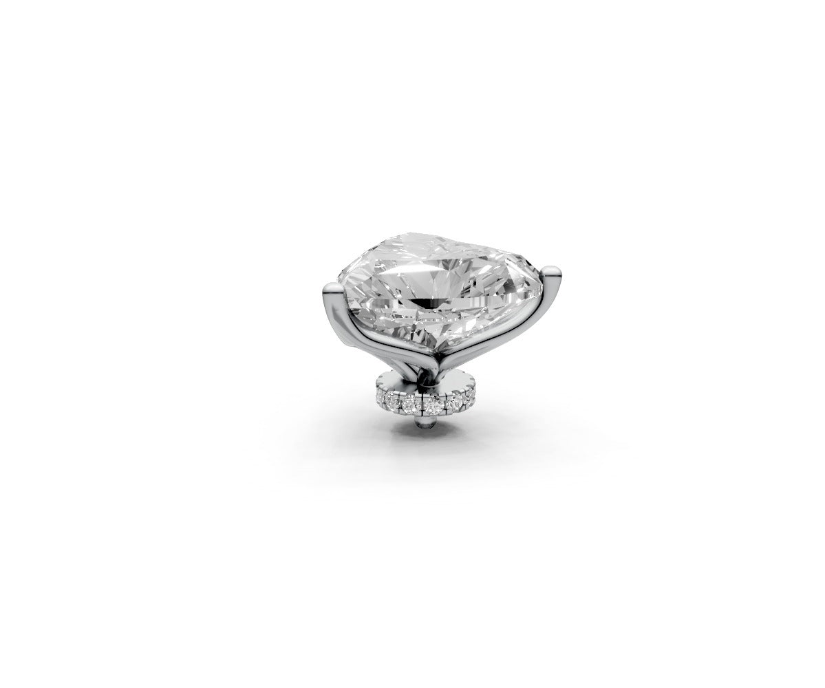 Heart 7ct Centre Setting with Hidden Halo