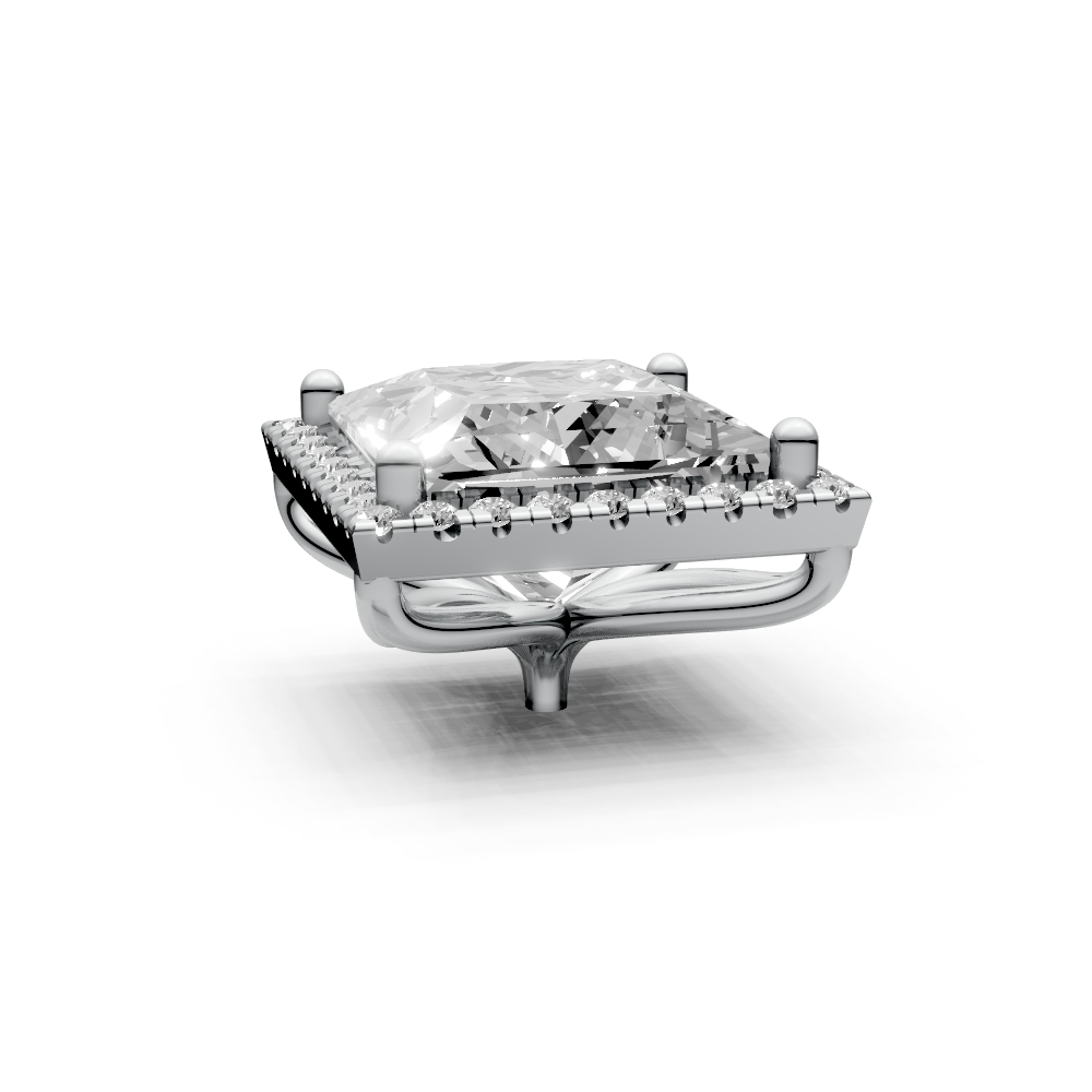 Princess 4ct Centre Setting with Halo