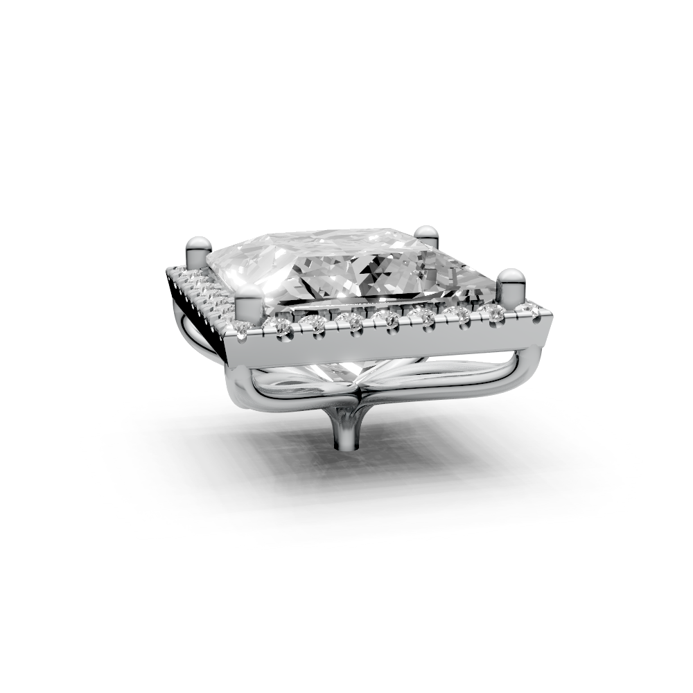 Princess 5ct Centre Setting with Halo