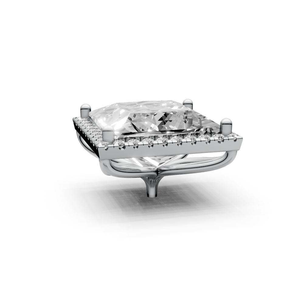 Princess 7ct Centre Setting with Halo