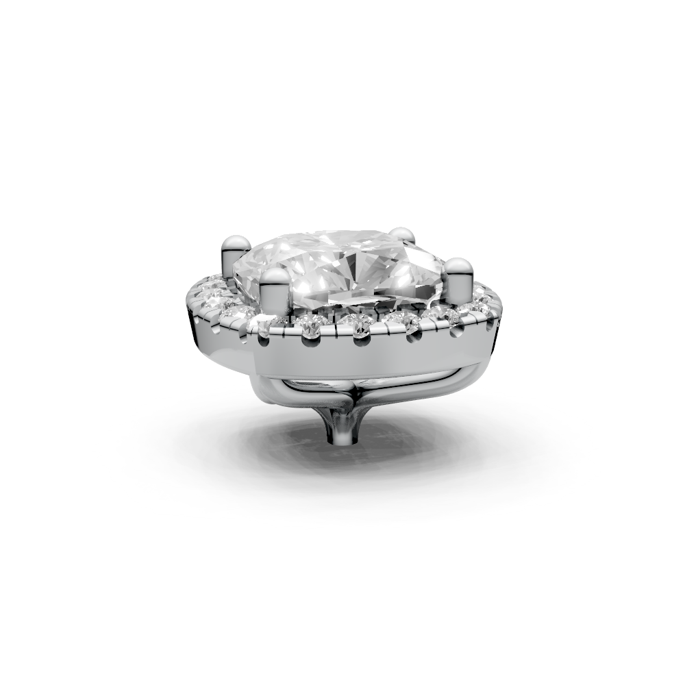 Cushion 1ct Centre Setting with Halo