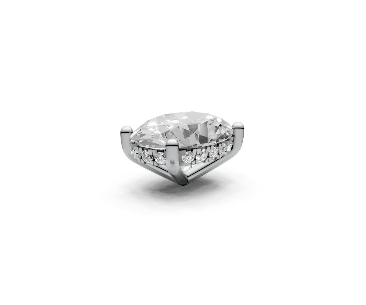 Oval 2ct Centre Setting with Hidden Halo