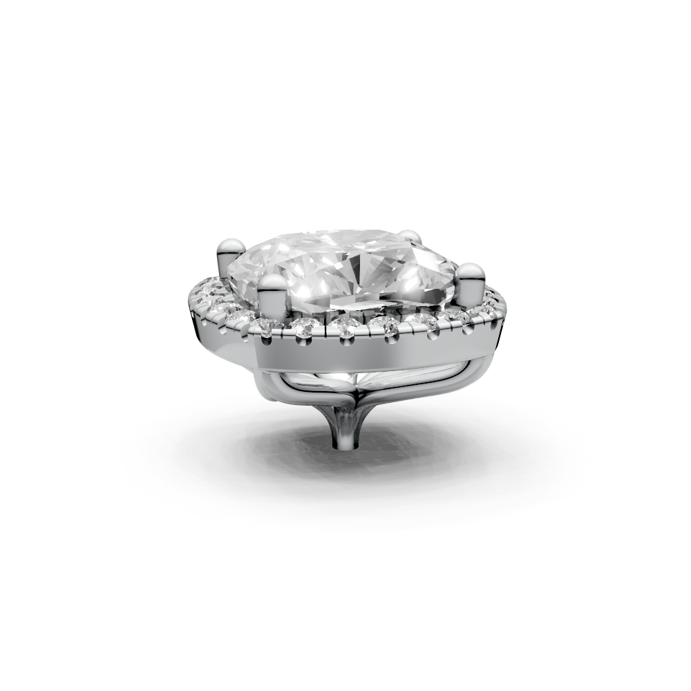 Cushion 2ct Centre Setting with Halo