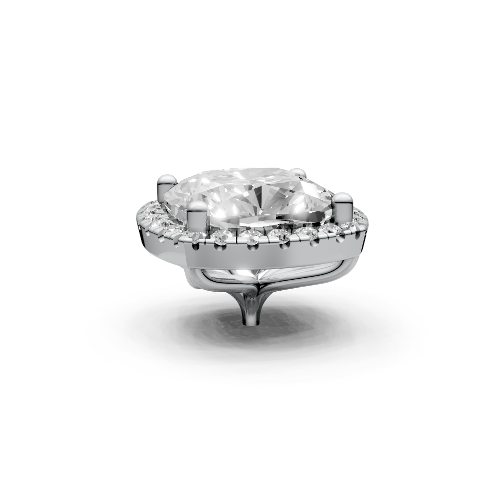Cushion 3ct Centre Setting with Halo