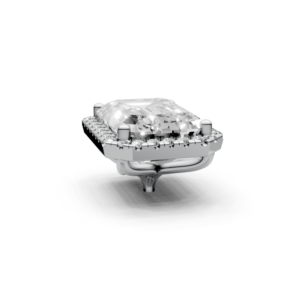 Emerald 4ct Centre Setting with Halo
