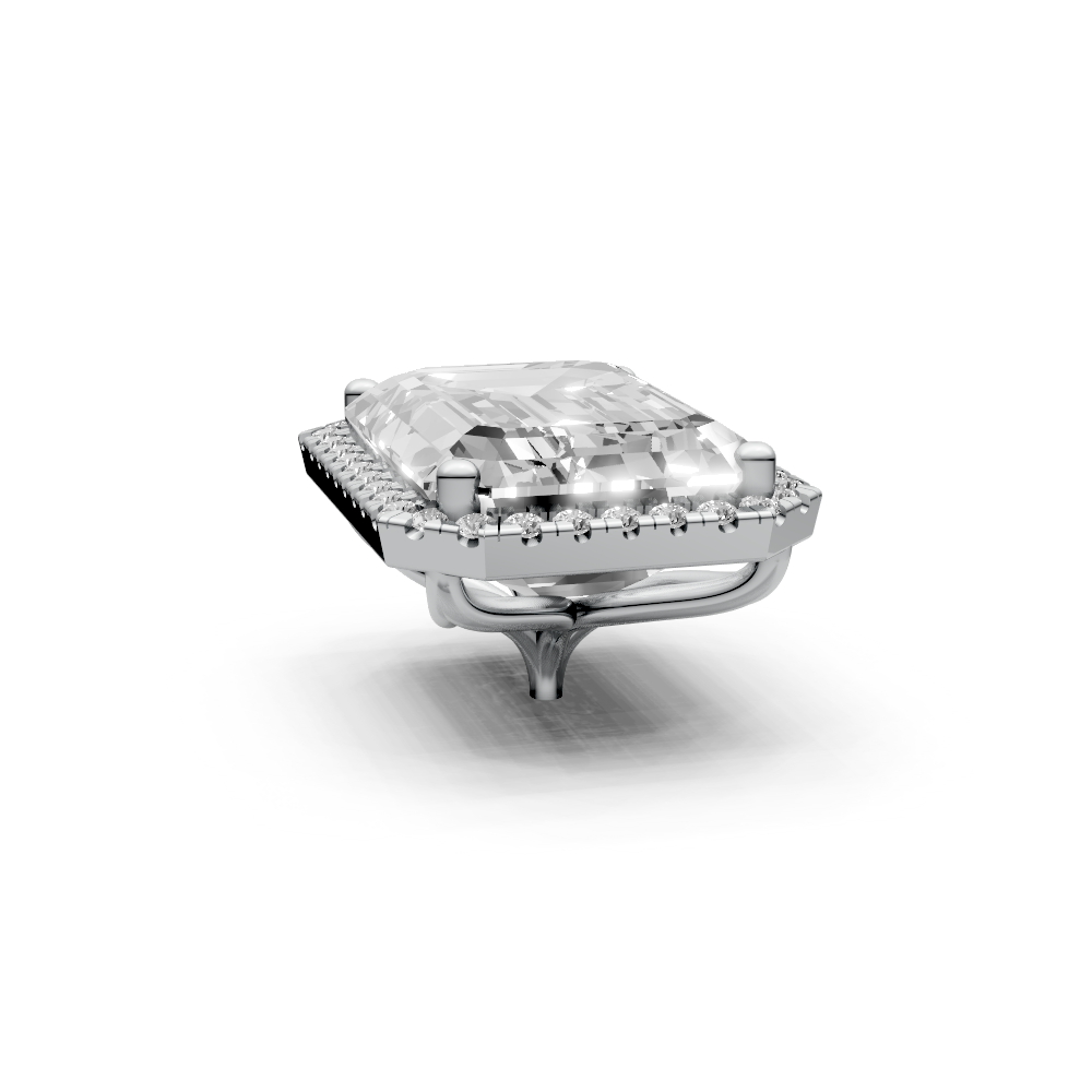 Emerald 7ct Centre Setting with Halo
