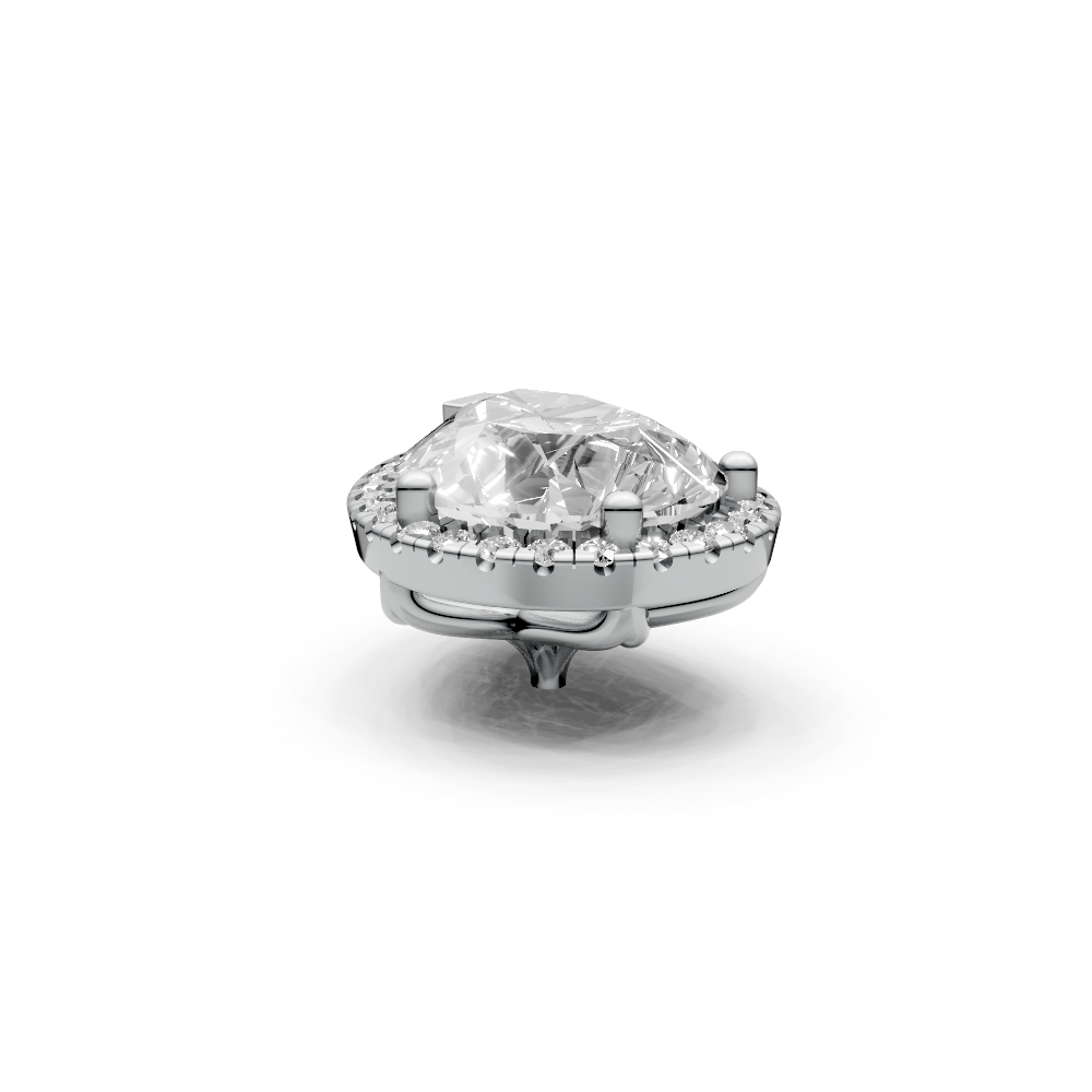 Pear 3ct Centre Setting with Halo