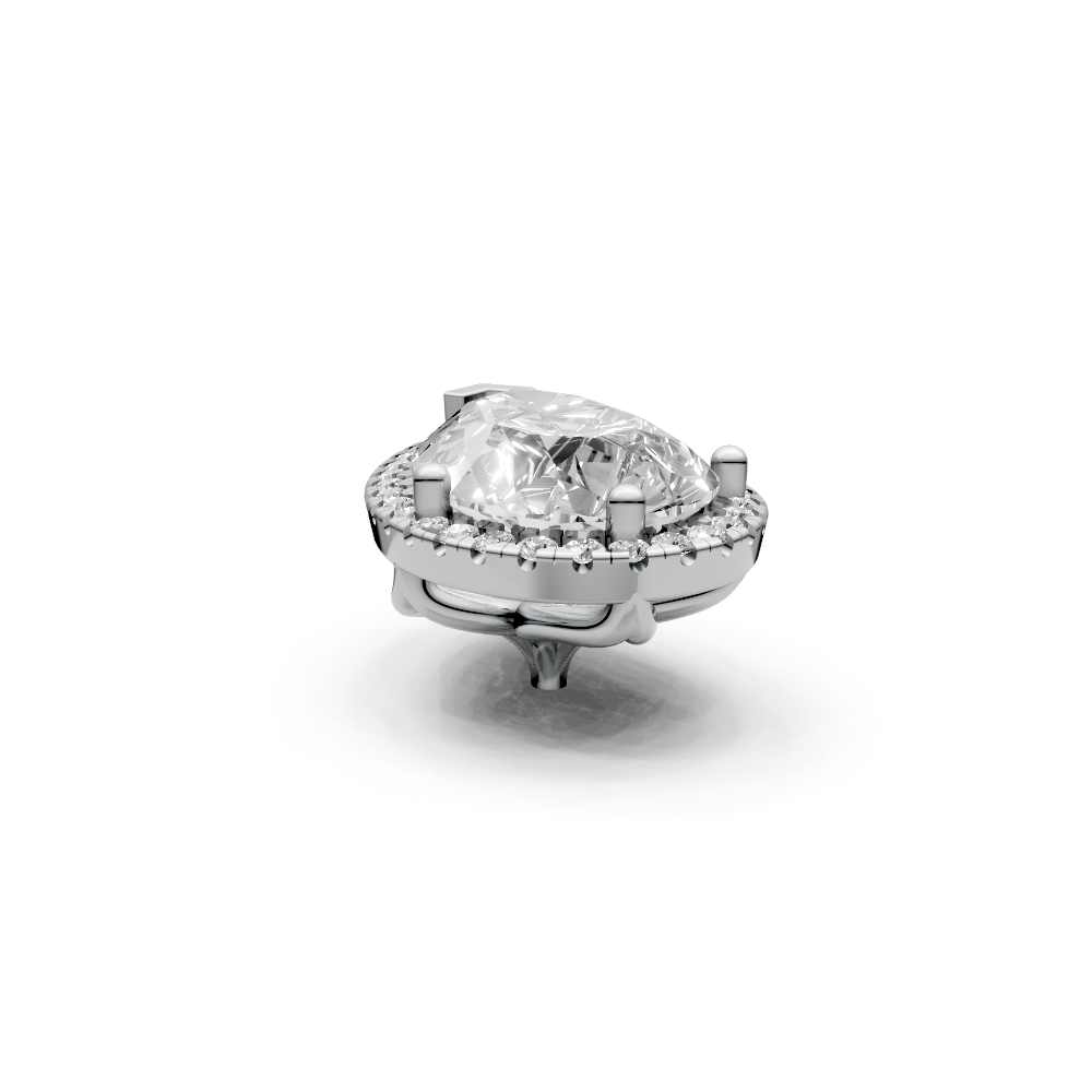 Pear 4ct Centre Setting with Halo